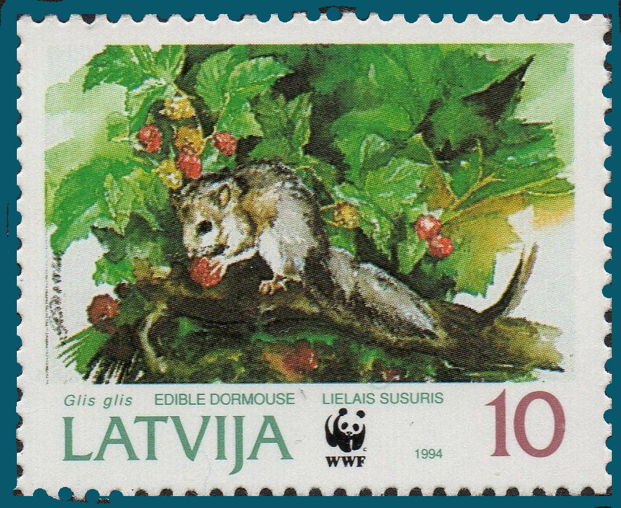 110 012 004 001 glis glis briefmarke LV